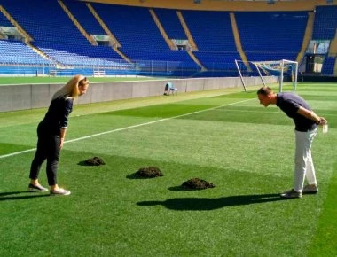 Τυφλοπόντικες άνοιξαν τρύπες στο γήπεδο της Σαχτάρ Ντόνετσκ (φωτό)